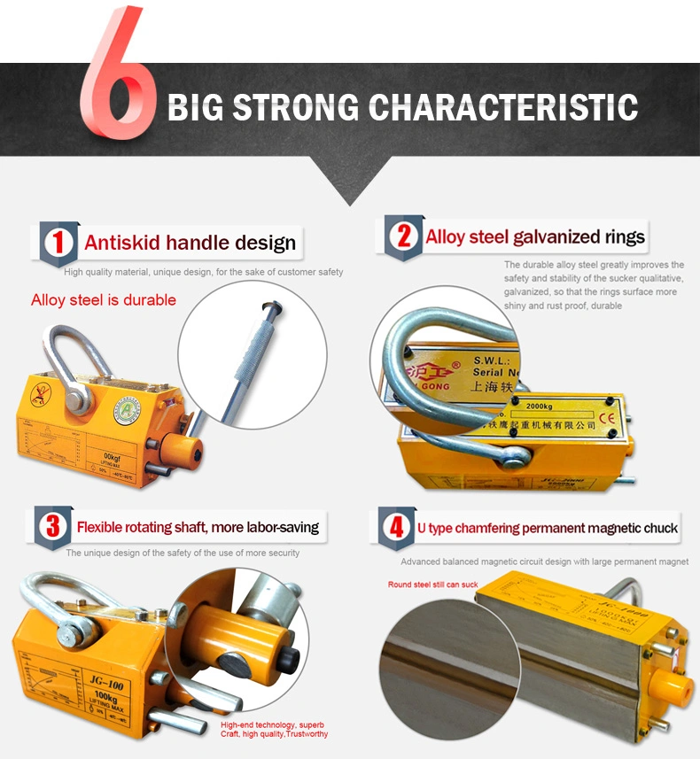 Pml 1000kg 3000kg 5000kg Permanent Magnetic Lifter