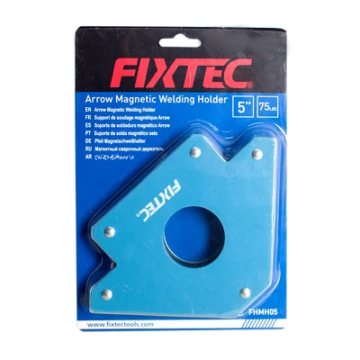 Accessori per saldatura Fixtec Localizzatore triangolare da 75 libbre Supporto per saldatura in acciaio Supporto per morsetto magnetico per saldatura da 5